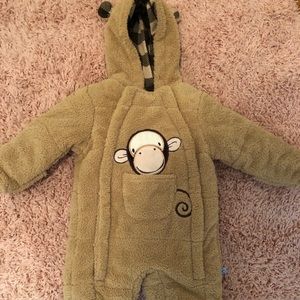 Monkey snow suit